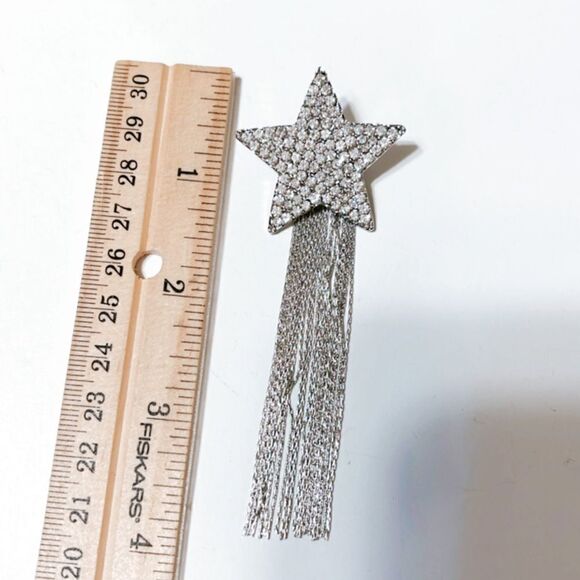 Star tassel drop earrings M55 - Picture 5 of 6